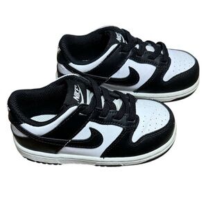 Nike Youth Dunk Low Two-Tone Athletic Sneakers Panda Size 8C Boys and Girls